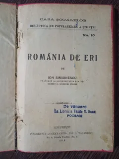 Ion Simionescu - Romania de Eri