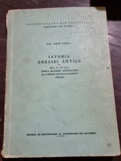 Iorgu Stoian - Istoria Greciei Antice in sec V-VI i.e.n.