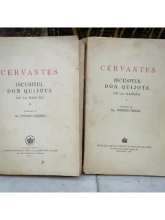 Iscusitul Don Quijote de la Mancha 2 volume , Cervantes , 1944