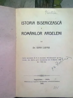 ISTORIA BISERICEASCA A ROMANILOR ARDELENI - IOAN LUPAS