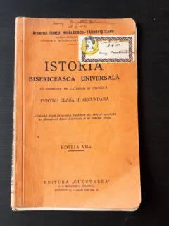 ISTORIA BISERICEASCA UNIVERSALA CU NOTIUNI DE CATECHISM PENTRU CLASA A III-A - IRINEU MIHALCESCU TARGOVISTEANU