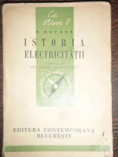 ISTORIA ELECTRICITATII - P. DEVAUX