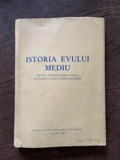 Istoria Evului Mediu manual pentru clasa a VIII-a (1959)