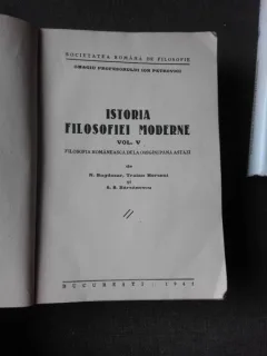 ISTORIA FILOSOFIEI MODERNE, VOL.V FILOSOFIA ROM,ANEASCA DE LA ORIGINI PANA ASTAZI - COLECTIV DE AUTORI