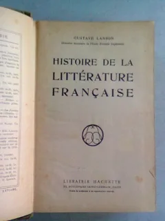 ISTORIA LITERATURII FRANCEZE - G.LANSON