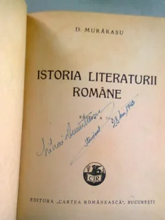 ISTORIA LITERATURII ROMANE - D. MURARASU