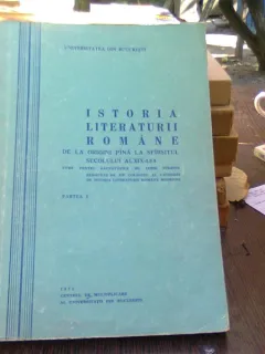 Istoria literaturii romane de la origini pana la sfarsitul secolului al XIX-lea