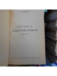 Istoria literaturii romane , G. Calinescu