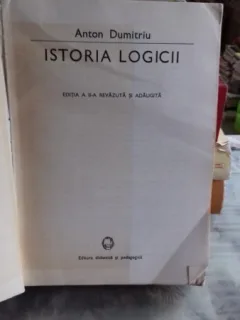 ISTORIA LOGICII - ANTON DUMITRIU