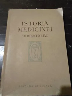 Istoria medicinei. Studii si cercetari (coord G.Bratescu,G.Barbu)