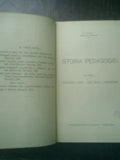 Istoria pedagogiei volumul I Crestinismul antic - Evul mediu si renasterea - C. Narly