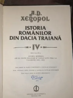 Istoria Romanilor din Dacia Traiana - A.D.Xenopol (vol IV)