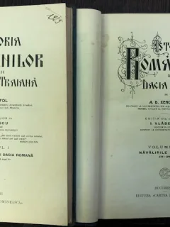 ISTORIA ROMANILOR DIN DACIA TRAIANA-A.D.XENOPOL,VOLUMUL I SI  II