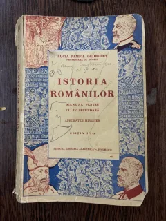 ISTORIA ROMANILOR - LUCIA PAMFIL GEORGIAN  (MANUAL PENTRU CLASA A IV-A SECUNDARA)
