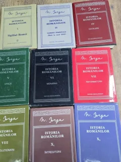 Istoria Romanilor - N. Iorga 9 volume, lipsa volumul III, volumul IX si volumul I partea I