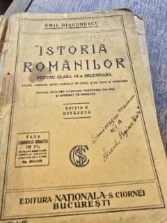 Istoria romanilor pentru clasa a III-a secundara - Emil Diaconescu