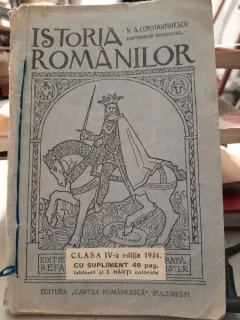 ISTORIA ROMANILOR PENTRU CLASA A IV-A SECUNDARA - N.A. CONSTANTINESCU