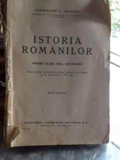 ISTORIA ROMANILOR PENTRU CLASA VIII-A SECUNDARA - CONSTANTIN C. GIURESCU