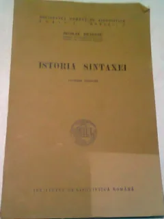 ISTORIA SINTAXEI - NICOLAE DRAGANU