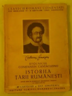 ISTORIA TARII RUMANESTI - STOLNICUL CONSTANTIN CANTACUZINO