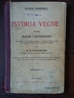 Istoria Veche pentru CLASA I SECUNDARA - D.D.Patrascanu