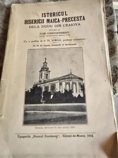 Istoricum Bisericii Maica-Preceste de la Dudu din Craiova - Ioan Constantinescu