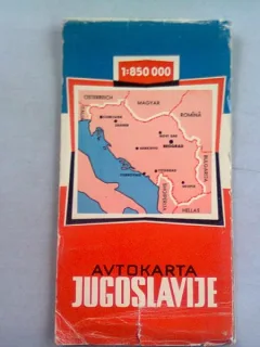 IUGOSLAVIA - HARTA AUTO