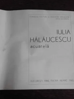 IULIA HALAUCESCU, CATALOG EXPOZITIE ACUARELA
