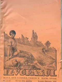 Izvorasul - revista de muzica, arta nationala, folklor si teatru satesc - nr. 11-12, noiembrie- decembrie 1939