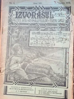 Izvorasul - revista de muzica, arta nationala, folklor si teatru satesc - nr. 4, aprilie 1935