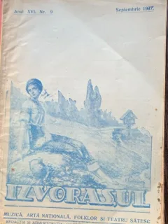 Izvorasul - revista de muzica, arta nationala, folklor si teatru satesc - nr. 9, septembrie 1937
