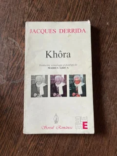Jacques Derrida Khora