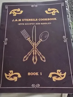 J.A.M Ustensiles Cookbook with recipes and riddles, book 1