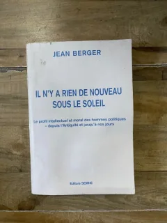 Jean Berger Il N y a rien de nouveau sous le soleil