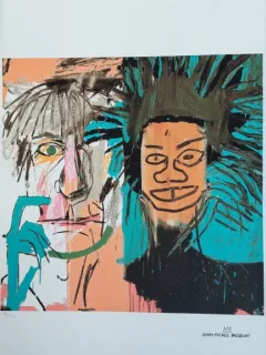 Jean-Michel Basquiat - Dos Cabezas (Doua capete), litografie originala