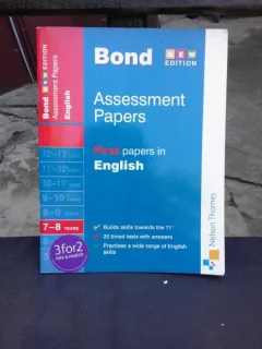 J.M. BOND - ASSESSMENT PAPERS, FIRST PAPERS IN ENGLISH (CARTE IN LIMBA ENGLEZA)