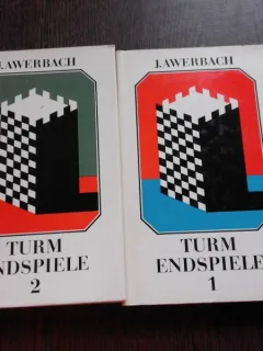 JOCUL TURNURILOR IN SAH - J. AWERBACH  2 VOLUME (CARTI IN LIMBA GERMANA)