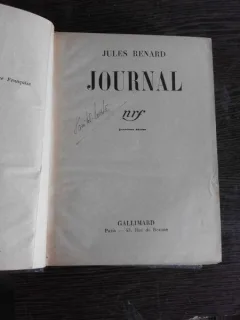 JOURNAL - JULES RENARD  (CARTE IN LIMBA FRANCEZA)