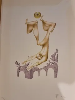 Jules Perahim, L Alphabet – Attachment to the past / Ain – litografie originala