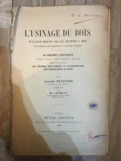 Julien Petitpas - L'Usinage du Bois