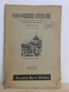 Junimea - Convorbiri Literare Anul1930-Aprilie