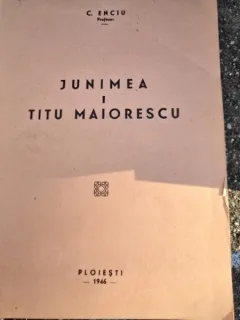 Junimea I. Titu Maiorescu - C. Enciu  cu dedicatie