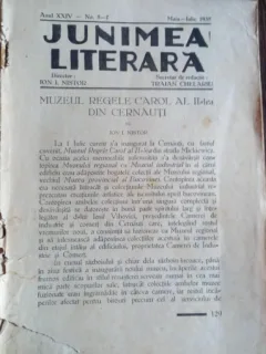 Junimea Literara - Anul XXIV Nr. 5-7 Mai-Iunie 1935