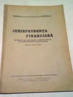 JURISPRUDENTA FINANCIARA NR.2/SEPTEMBRIE 1937