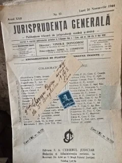 Jurisprudenta generala nr.22/1944