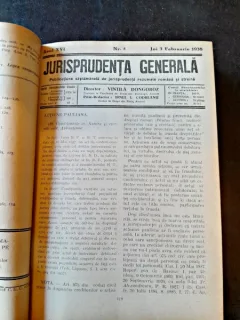 Jurisprudenta generala pe anul 1938