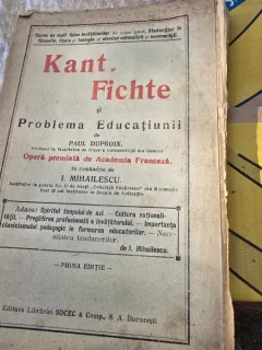 KANT SI FICHTE SI PROBLEMA EDUCATIUNII - PAUL DUPROIX