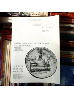 Katalog 315, Textteil , Antike CATALOG LICITATIE MONEZI IN LIMBA GERMANA 1986