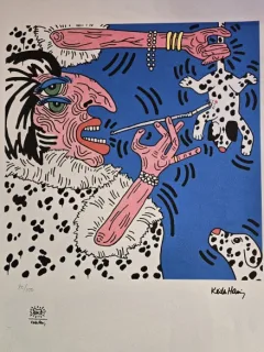 Keith Haring - Cruella de Vil (litografie originala)