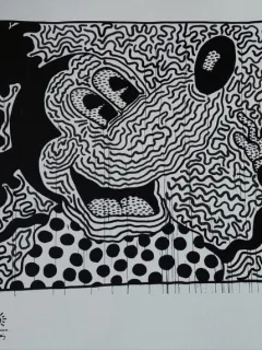 Keith Haring - Mickey Mouse, litografie originala